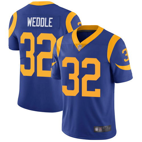 Los Angeles Rams Limited Royal Blue Men Eric Weddle Alternate Jersey NFL Football #32 Vapor Untouchable